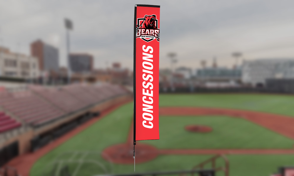 Outdoor Concessions Rectangle Flag